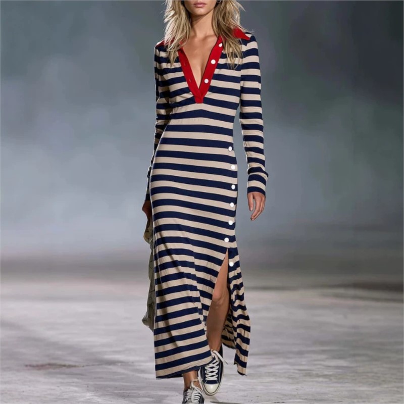Winter Clothing Pinterest - Nowa jesienno-zimowa sukienka damska 2026 z