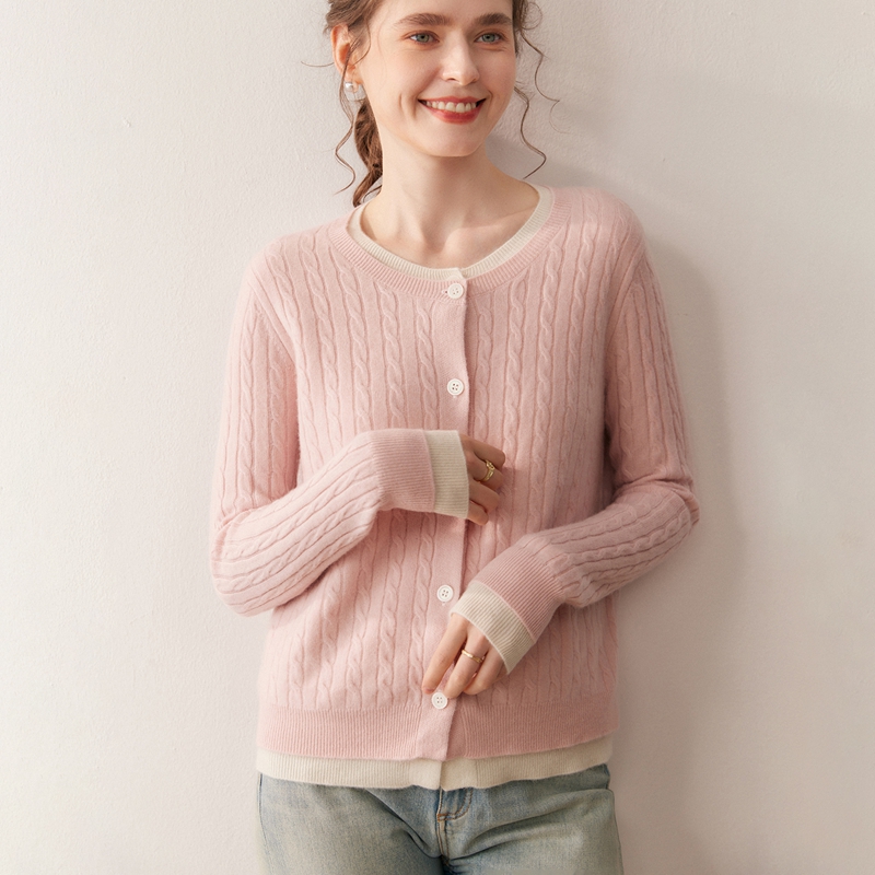 Winter Clothing Essential - Damski sweter z kaszmiru, kardigan, jesień-zima,