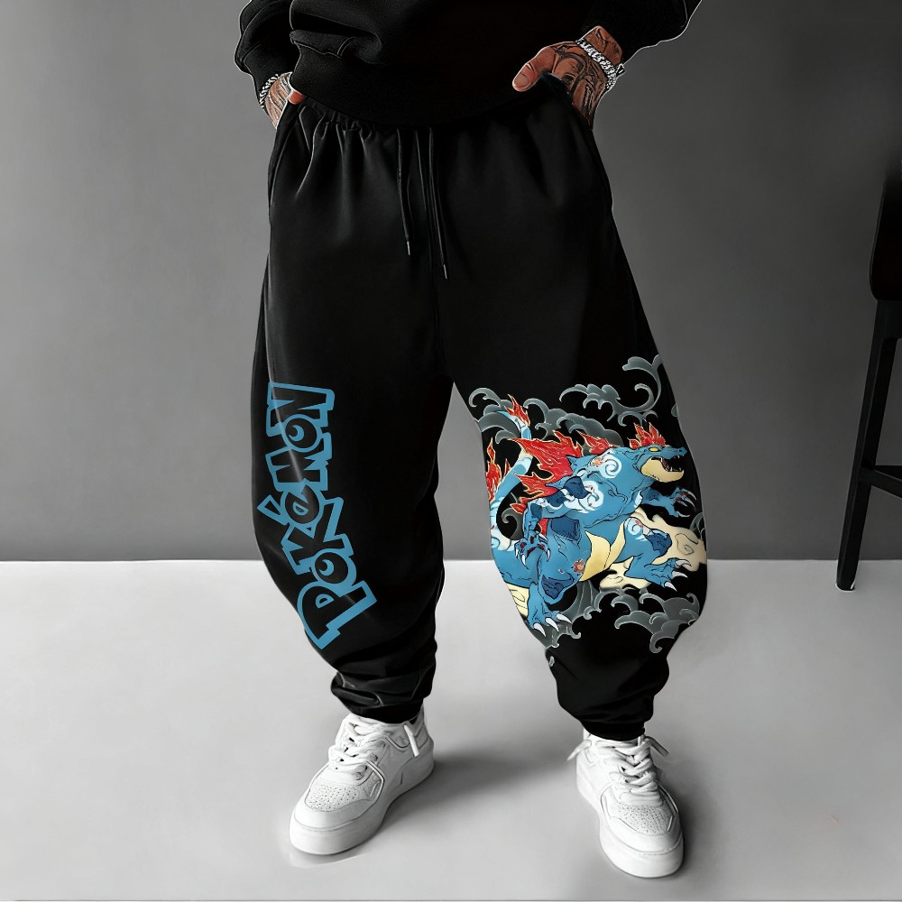 Winter Clothing Anime - Spodnie dresowe męskie z nadrukiem ręcznie