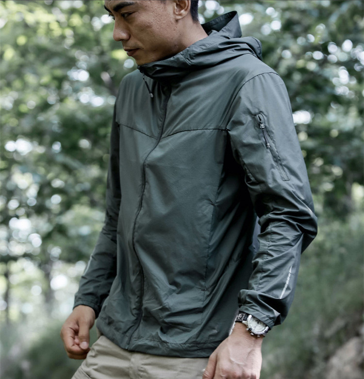 Windproof Jacket Softshell - FSTAR-męska oddychająca odzież chroniąca przed słońcem,