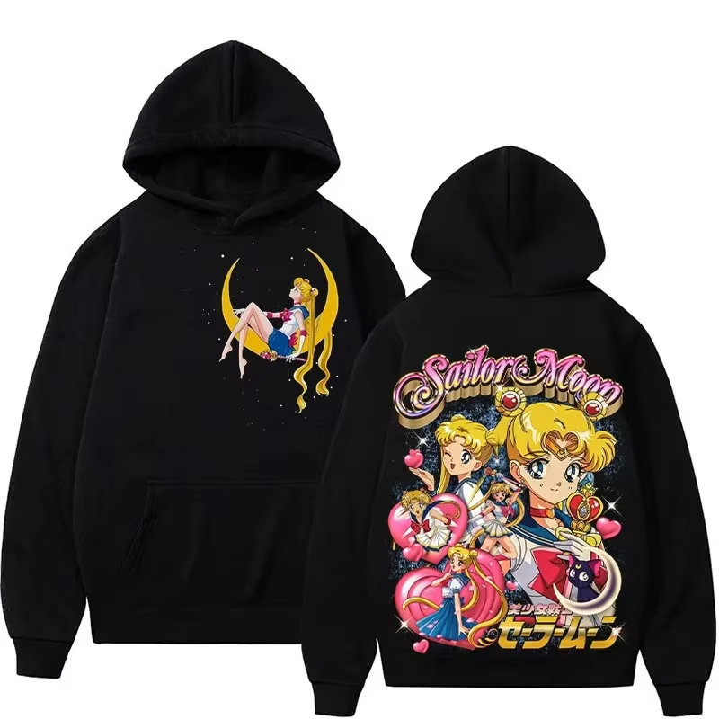 Winter Clothing Anime - Jesienno-zimowa bluza polarowa z kapturem Sailor