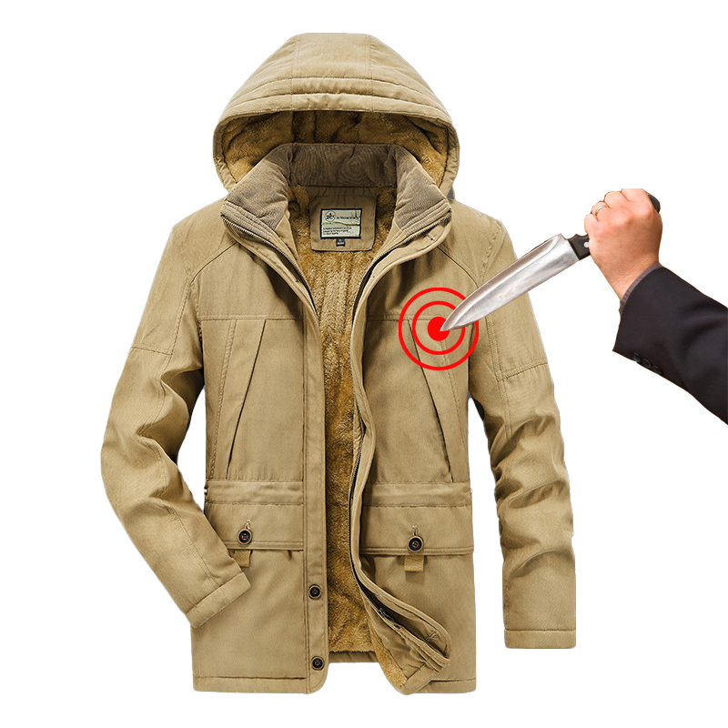 Winter Clothing Hacks - Zimowa kurtka męska do samoobrony, odporna