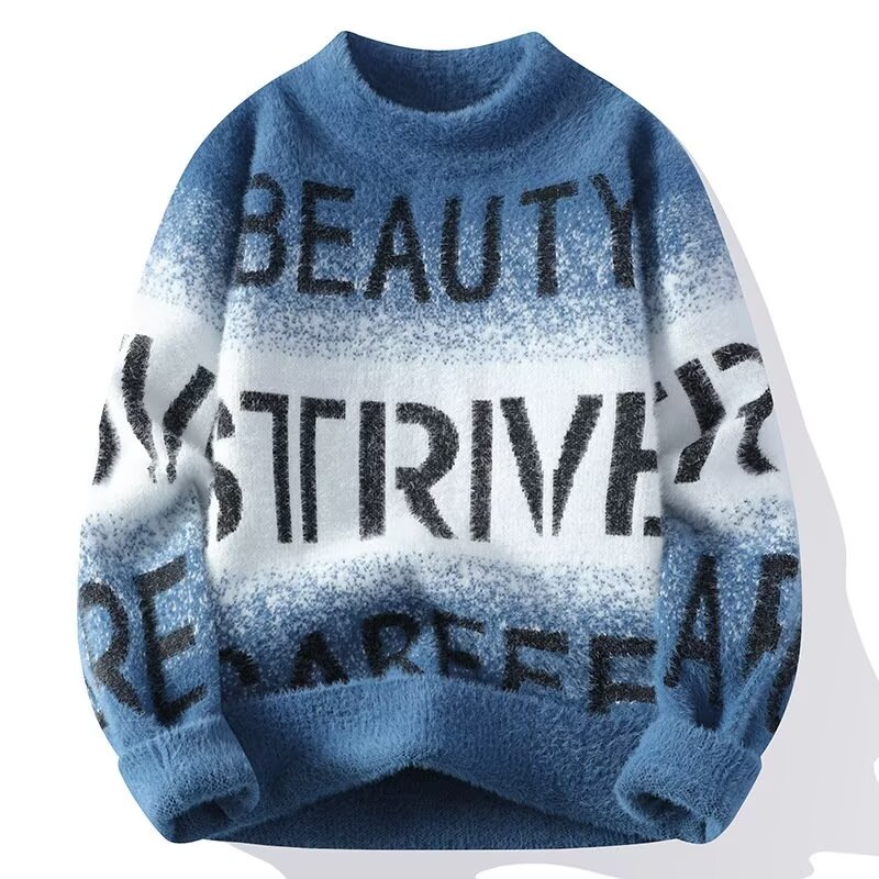 Winter Clothing Men Style - Jesienno-zimowe swetry męskie wysokiej jakości Slim