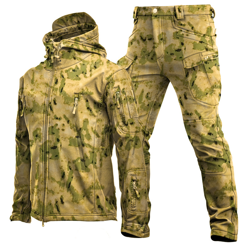 Windproof Jacket Softshell - Zimowy męski, gruby, wiatroodporny i oddychający