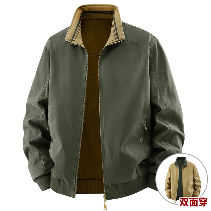 Quality Winter Clothing Bomber Jacket - Wysokiej jakości dwustronna kurtka męska 100%