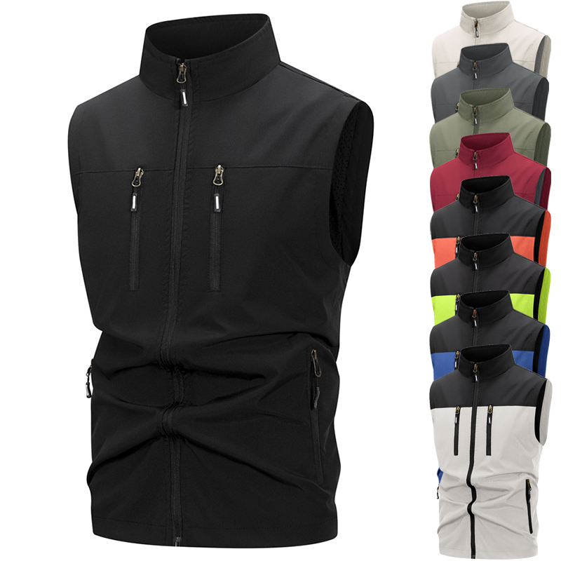 Windproof Jacket Softshell - Męska lekka kamizelka softshell z kieszeniami