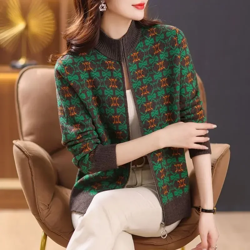 Winter Clothing Offer - Damskie płaszcze bejsbolowe Aviator Zapinane na