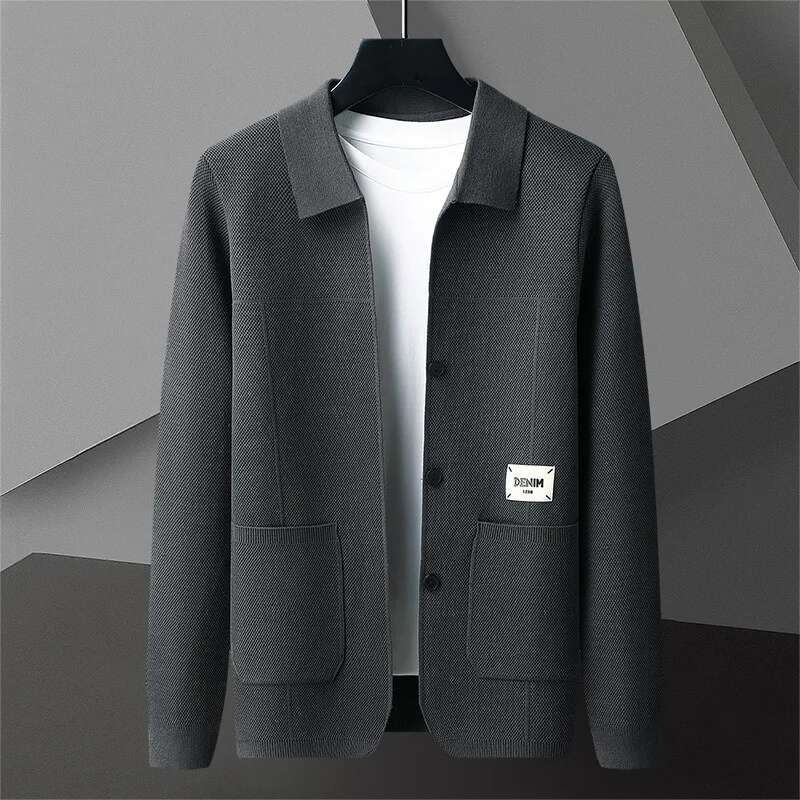 Kardigan w stylu europejskim O – Winter Clothing Men Style recenzja i cena