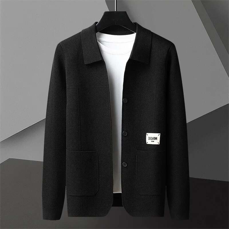 Kardigan w stylu europejskim O – Winter Clothing Men Style recenzja i cena
