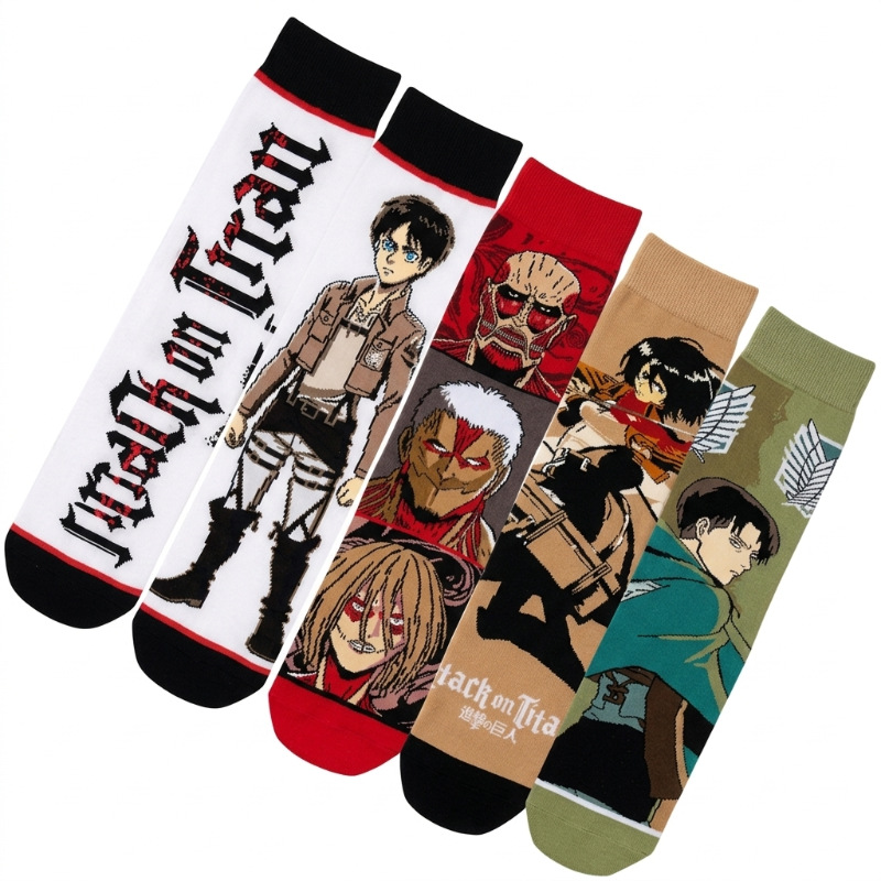 Skarpety Attack on Titan Eren  – Winter Clothing Anime recenzja i cena