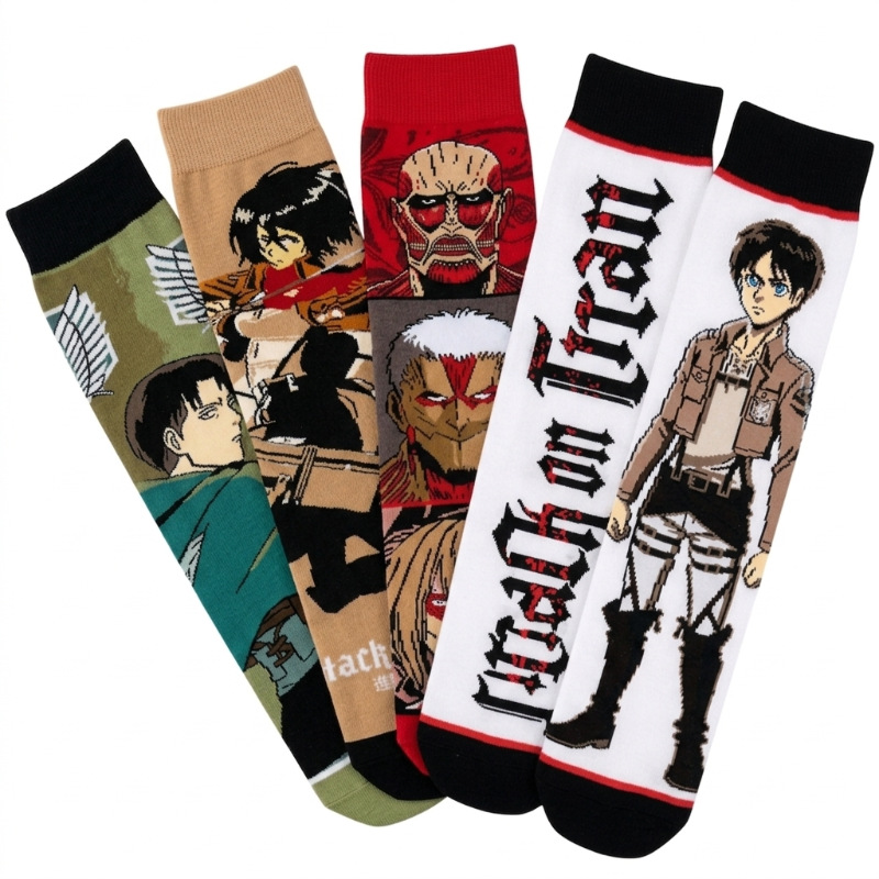 Skarpety Attack on Titan Eren  – Winter Clothing Anime recenzja i cena
