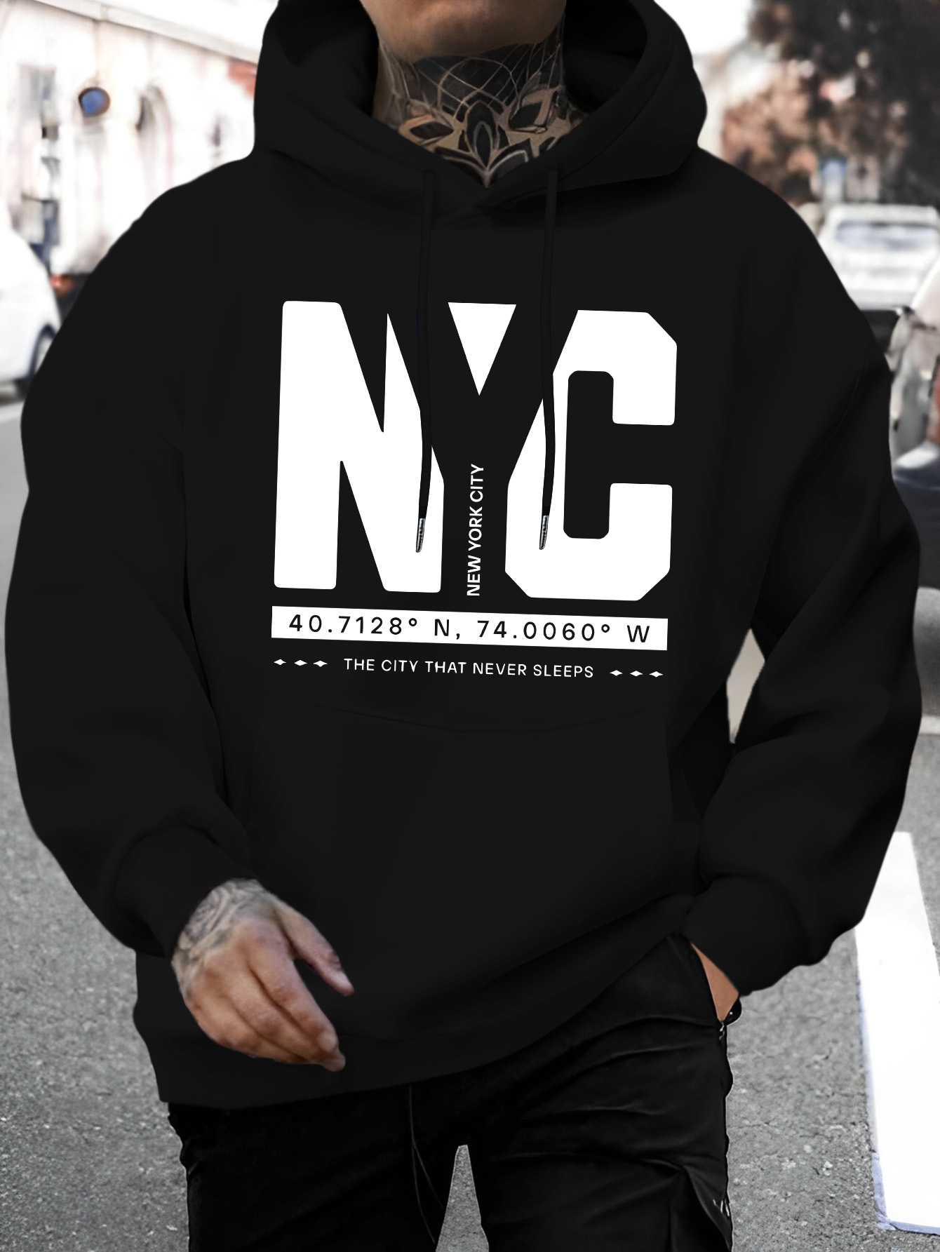 Męska bluza z kapturem NYC, lu – Winter Clothing Nyc recenzja i cena