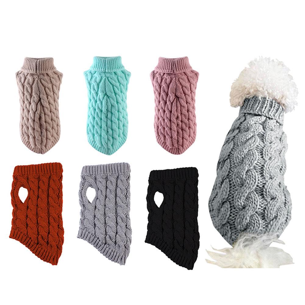 Sweter dla psa z golfem, dzian – Winter Clothing In French recenzja i cena
