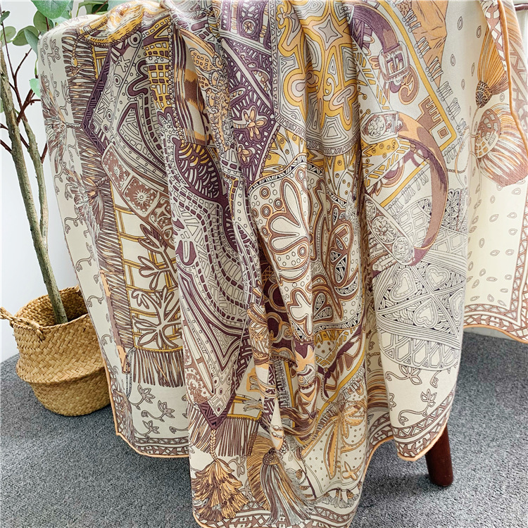 Jedwabno-wełniany szal 135 cm  – Winter Clothing Hong Kong recenzja i cena