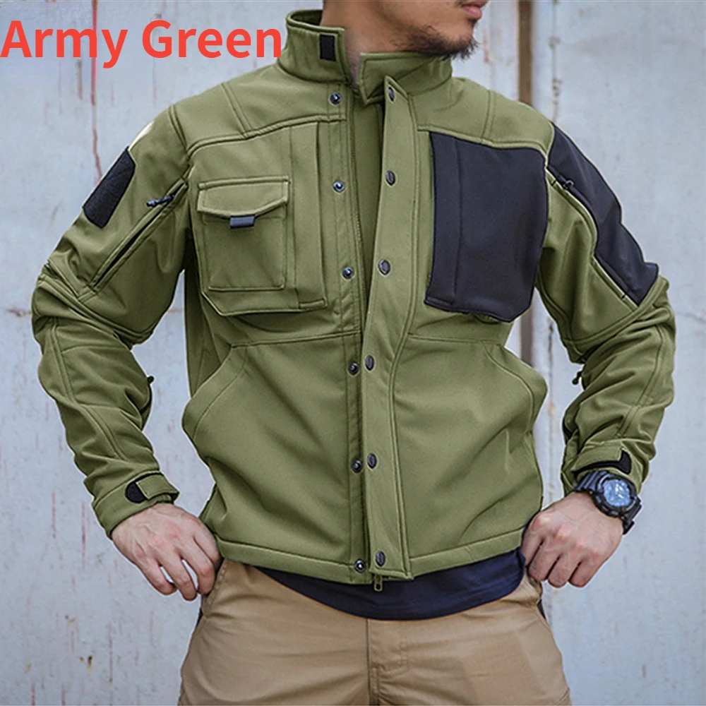 Męskie zestawy taktyczne zimow – Windproof Jacket Softshell recenzja i cena