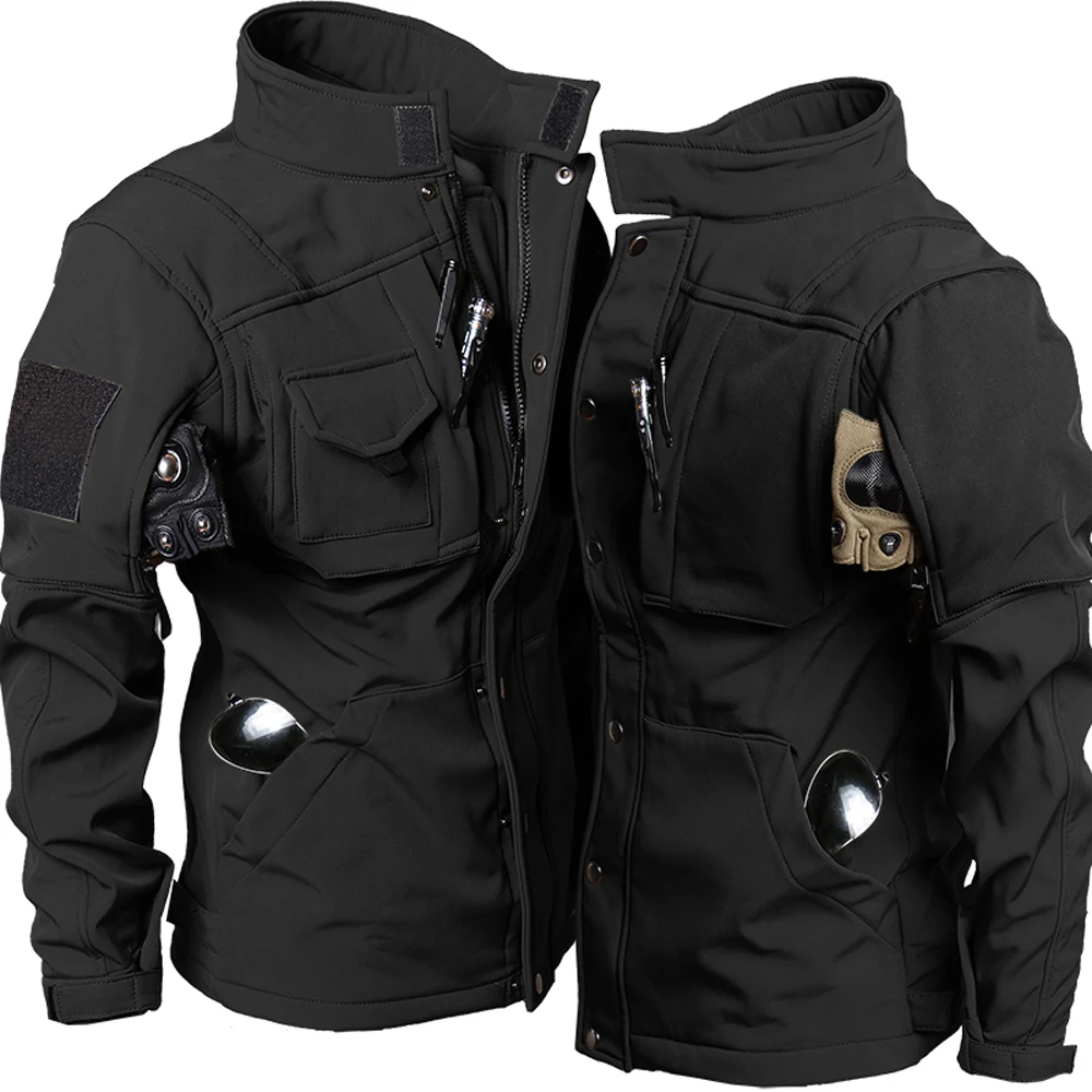 Męskie zestawy taktyczne zimow – Windproof Jacket Softshell recenzja i cena