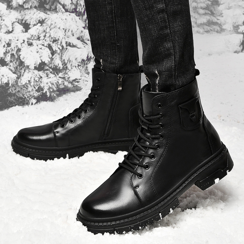 Zimowe męskie buty z prawdziwe – Winter Clothing Work recenzja i cena
