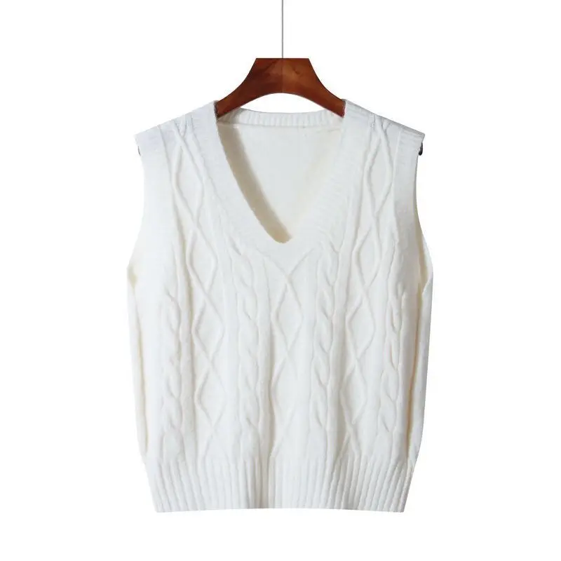 Spring Autumn V-Neck Knit Vest – Winter Clothing Offer recenzja i cena