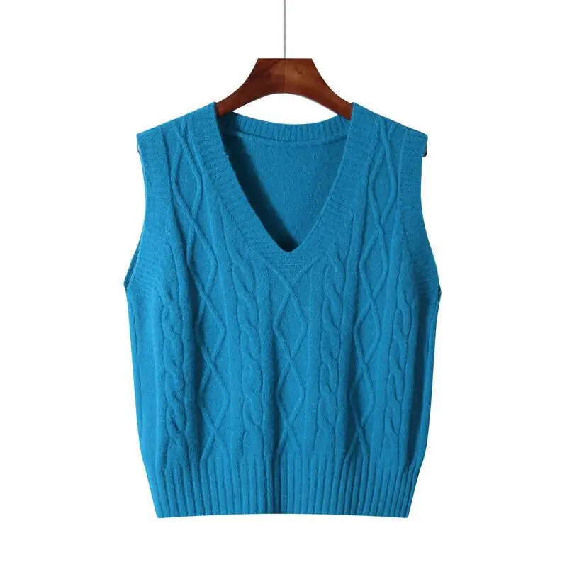 Spring Autumn V-Neck Knit Vest – Winter Clothing Offer recenzja i cena